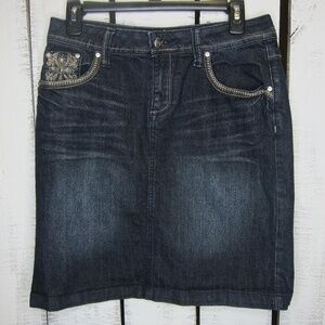 Earl Jean Denim Skirt Size 6